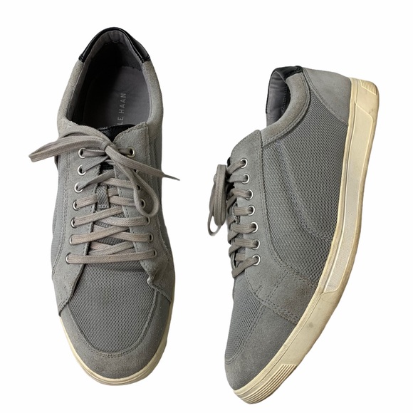 Cole Haan Other - Cole Haan Gray Perforated Suede Casual Sneakers